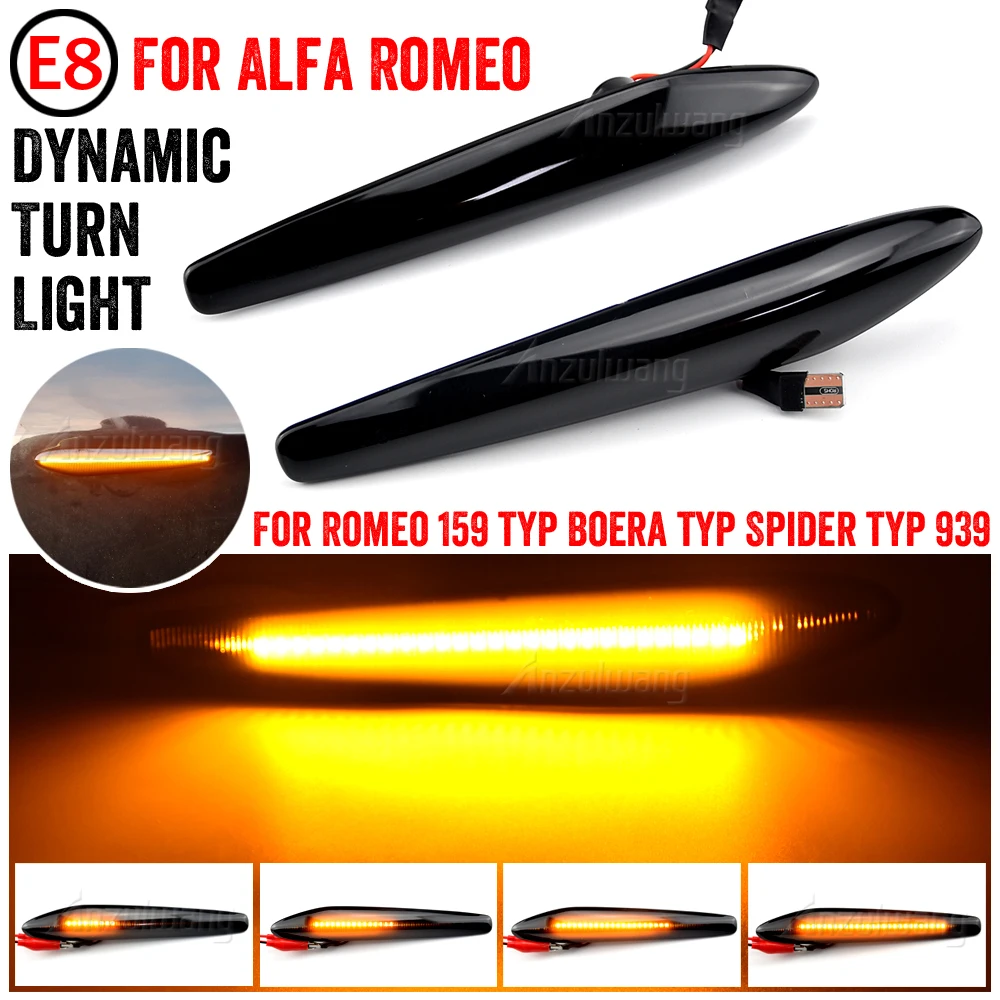 For Alfa Romeo 159 typ 939 2005-2012 Brera typ 939 2005-2012 Blinker Light Car Dynamic Side Marker Signal Light