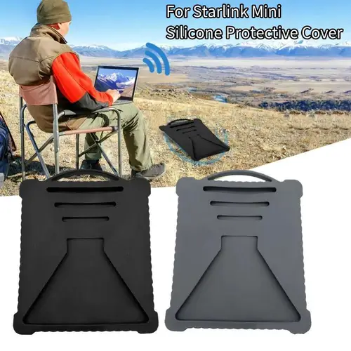 Para StarLink Mini cubierta protectora de silicona cubierta protectora de antena receptora de señal de viaje al aire libre