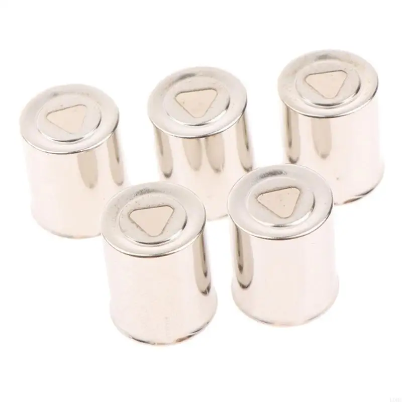   5Pieces Stainless Steel Microwave Magnetron Caps Small Antenna Cover Parts for Home Kitchen Appliance Repair Tasks Use