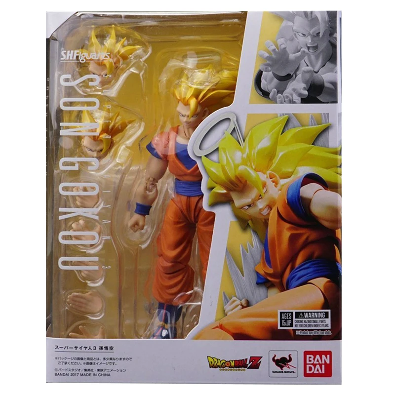 Bandai S.H.Figuarts Dragon Ball SUPER SAIYAN3 SUN GOKU Figurki Akcji Oryginalny Autentyczny Model SHF Zestaw Ruchome Stawy Zabawki Modelarskie