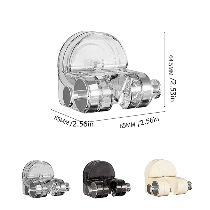 

Wall Mounted Shower Bracket Hanging Base Punch-Free Shower Head Holder 360 ° Rotation Self-adhesive Shower Nozzle Holder Kitchen
