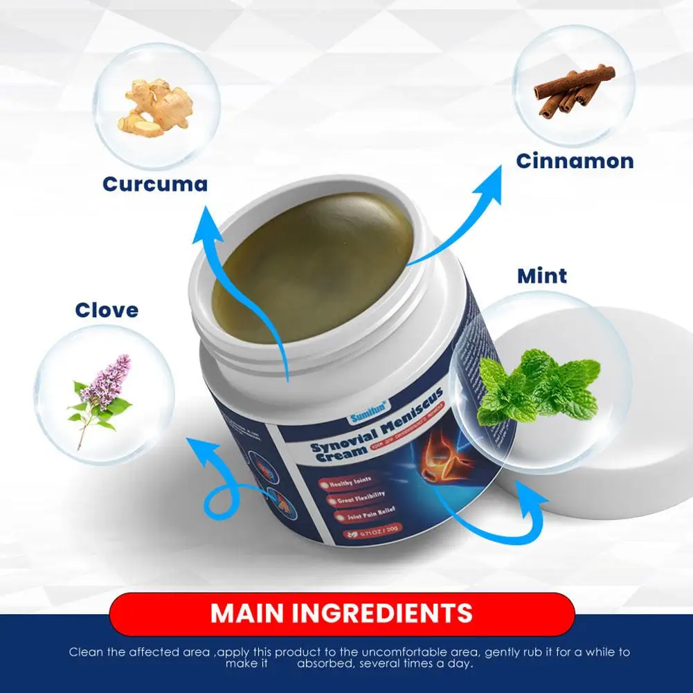 

20g Joint Pain Cream for Joint and Knee Health Immune System Supports Joint Mobility Antioxidant Moisturizing Improving Dry Skin