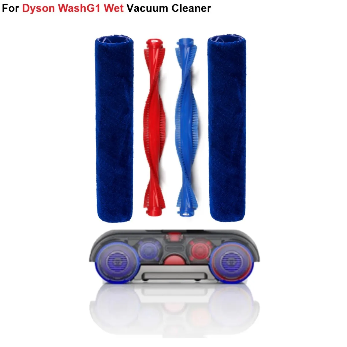 غسل G1 فرشاة دوارة بار فرشاة دوارة ناعمة للمكنسة الكهربائية الرطبة دايسون WashG1 ، تنظيف الحطام الأمامي والخلفي عالي الكفاءة