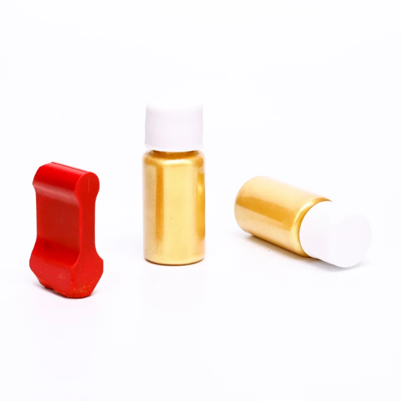 2P/10ML Gold Metallic Acrylic Paint Waterproof Not Faded for Statuary Coloring DIY Hand Painted Clothes Liquid Graffiti Pigments