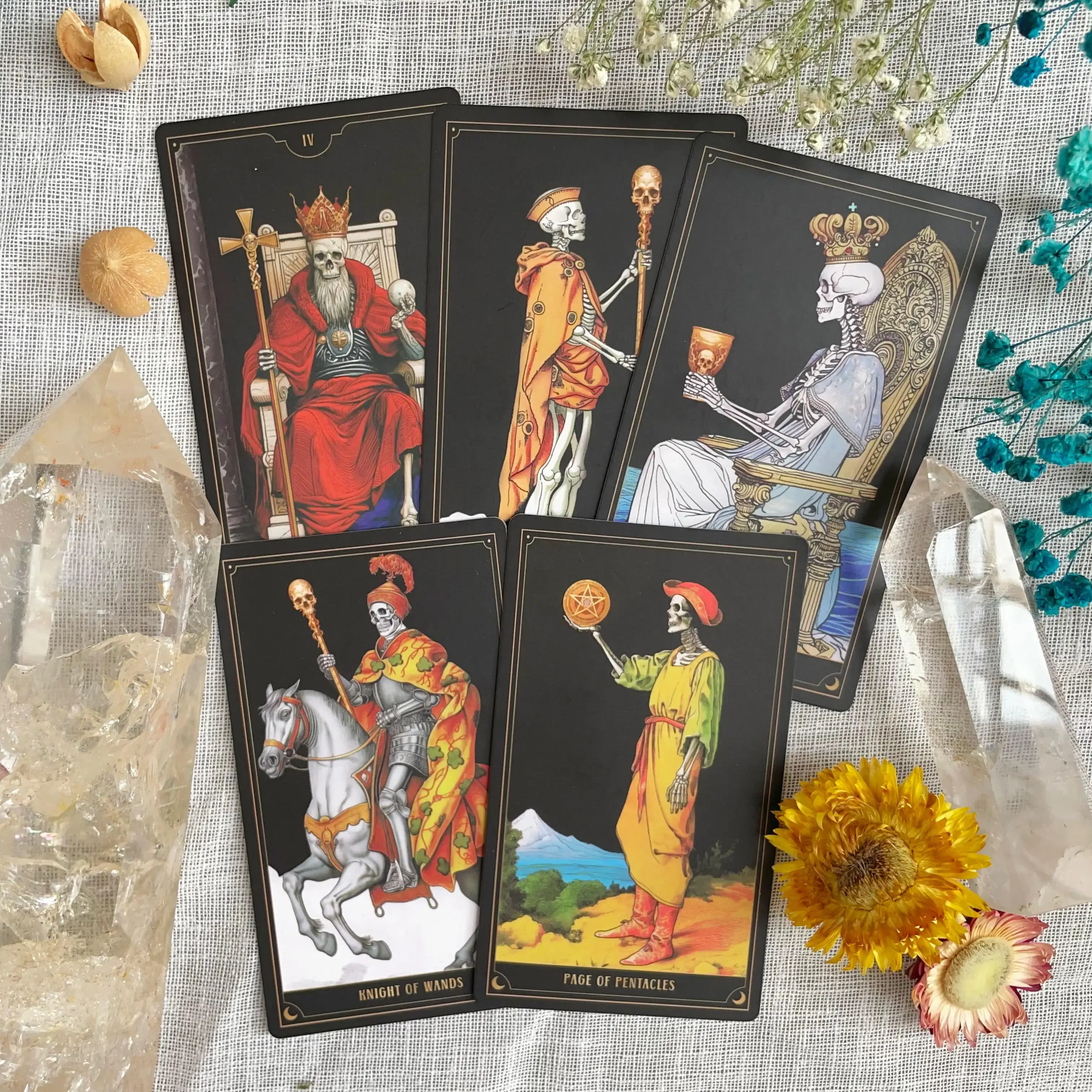 Nuevo 2024 principiantes adivinación español ruso Original alta calidad Oracle cráneo adivinación cubiertas Tarot cartas 78 grande 12*7