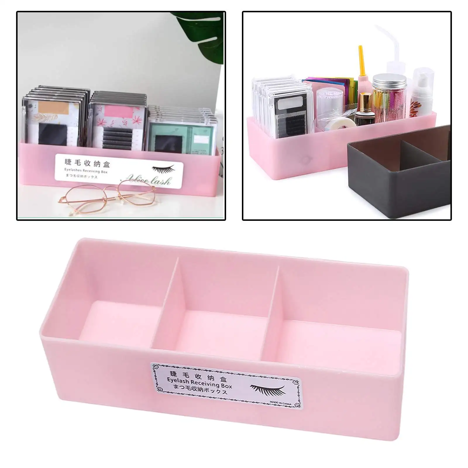 Grande Capacidade Eyelash Tool Storage Box, Eyelash Extension Tweezer Case, Ferramentas de maquiagem cosméticos, Lash Acessórios