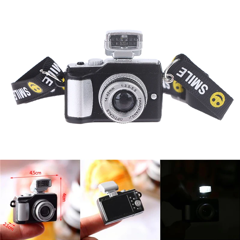 1:12 Dollhouse Miniature Digital Camera Mini Simulation Cameras for Doll Accessories Kids Birthday Gift Dolls House Decoration