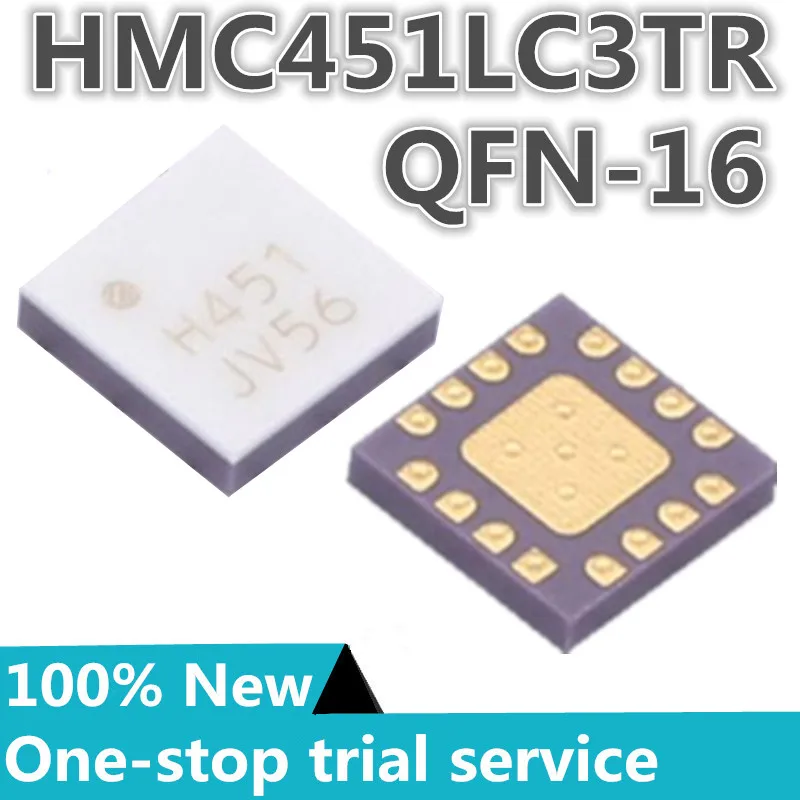 1-10PCS %New original HMC451LC3 HMC451LC3TR screen printing H451 QFN-16 Rf amplifier IC general 5GHz ~ 20GHz