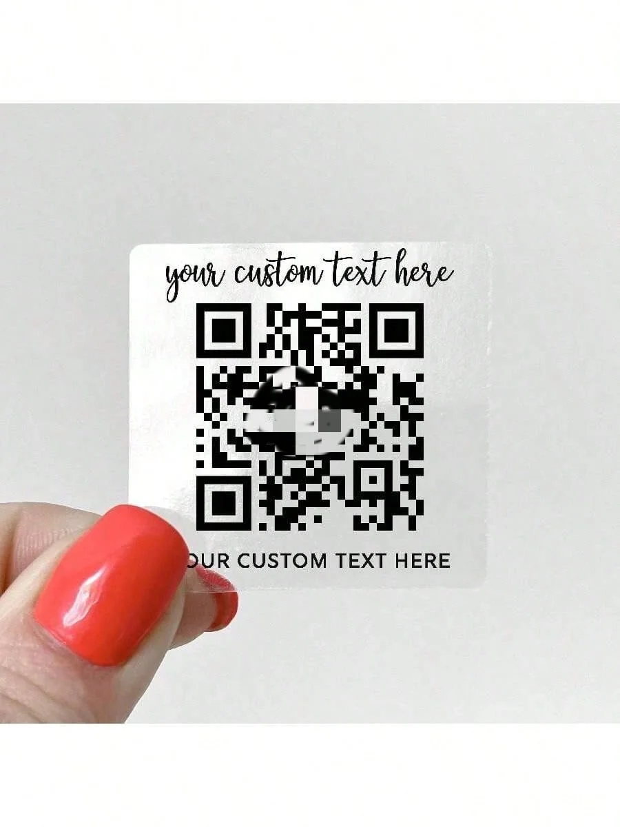 Benutzerdefinierte transparente quadratische Aufkleber 4–8 cm, personalisierte Aufkleber für Geschäftswagen, Wasserflaschen, Hochzeitsetiketten in verschiedenen Größen erhältlich