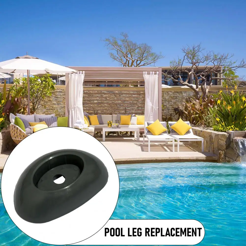 Oval Base Pool Leg Caps 4pcs Pool Leg End Caps Replacement Parts Oval Bottom Pool Base Footings Plastic for Above-ground