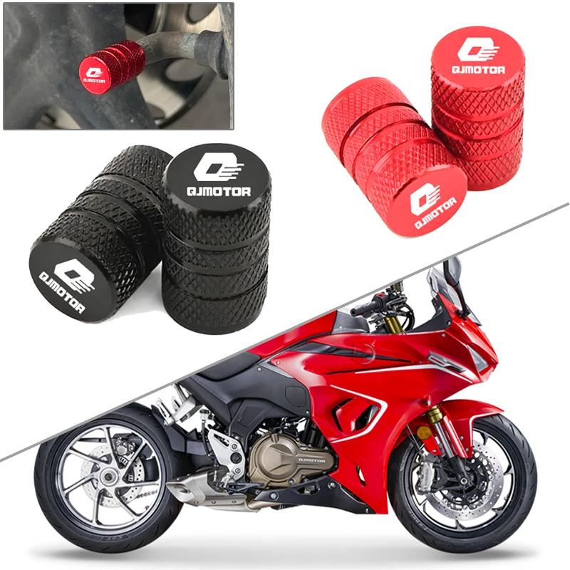 Para QJMOTOR Srt Srk Srv 250 300 550 650 800 S Qj 500S 300S Accesorios Universales para Motocicleta Tapa de Válvula de Neumático