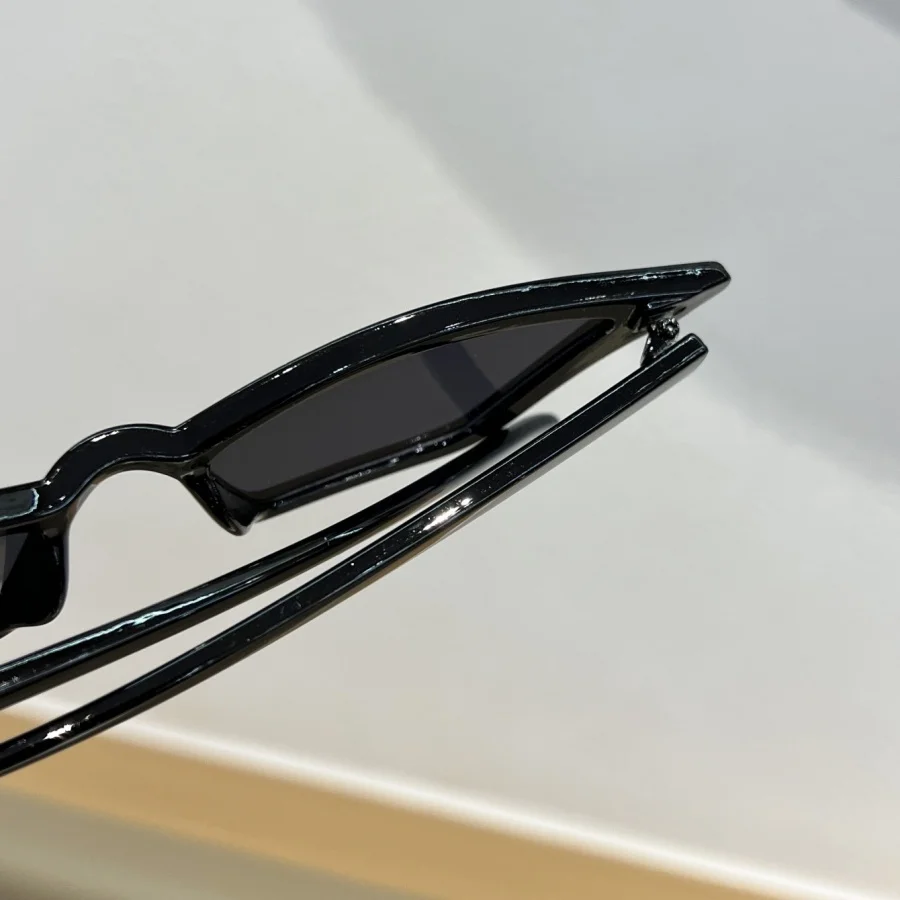 1 قطعة نظارات الموضة للجنسين جديد ريترو مثلث عين القط Y2K مهرجان الموسيقى العصرية الهيب هوب هدية عيد الجمعة السوداء اليومية في الهواء الطلق #5