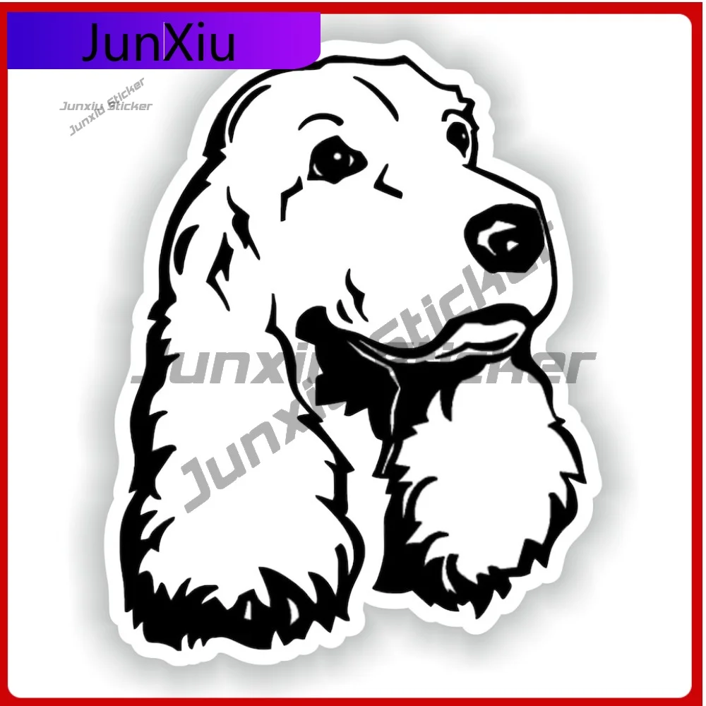 

Cute Cocker Spaniel Dog Sticker Adventure Motorcycle Stickers Funny Decoration Accessories Women Car Camping Suv Cover Waterproo