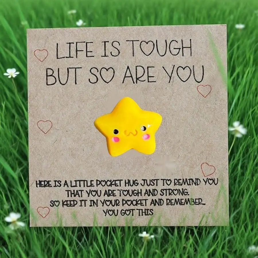 1-100pcs  Cute Mini Colorful Resin  Inspirational Animal Themed Appreciation Gifts Assorted Resin Figurines with Note Cards Mixe
