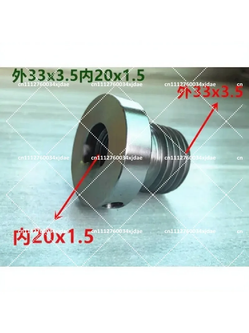 Wood Lathe Chuck Adapter Reducer M33x3.5 to M20x1.5 Thread Converter for Woodturning