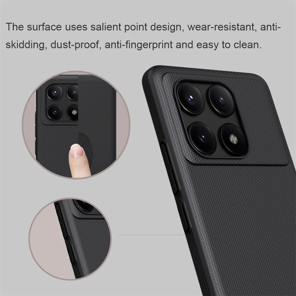 For Xiaomi Poco X6 Pro 5G Case NILLKIN Super Frosted Shield Case Hard PC Ultra-Thin Protection Shell Back Cover For Poco X6Pro