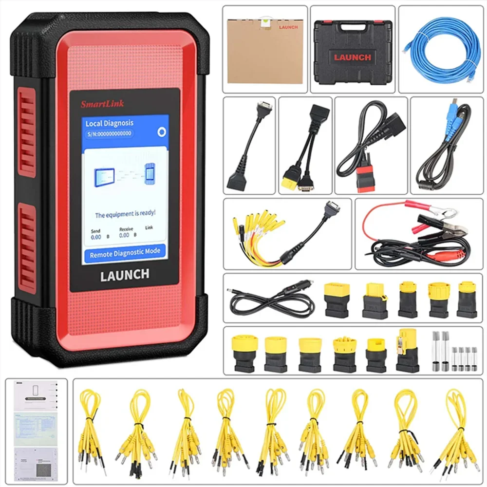 

HD Heavy Duty Truck Diagnostic Tool IMMO Двунаправленное кодирование ЭБУ Все системы EOBD OBD2 Автомобильный сканер LAUNCH X431 V+ SmartLink