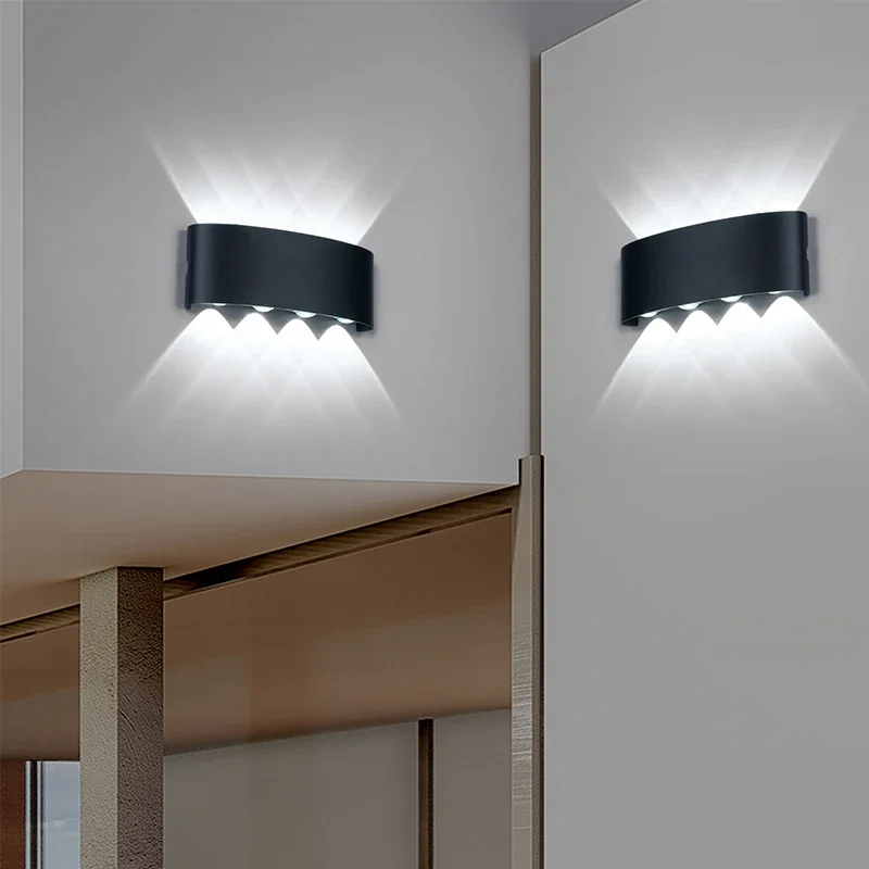 Imagem -05 - Luminária de Parede Estilo Nórdico Lâmpada de Parede Ip65. Iluminação Moderna para o Lar Escadas Quarto Cabeceira Banheiro.