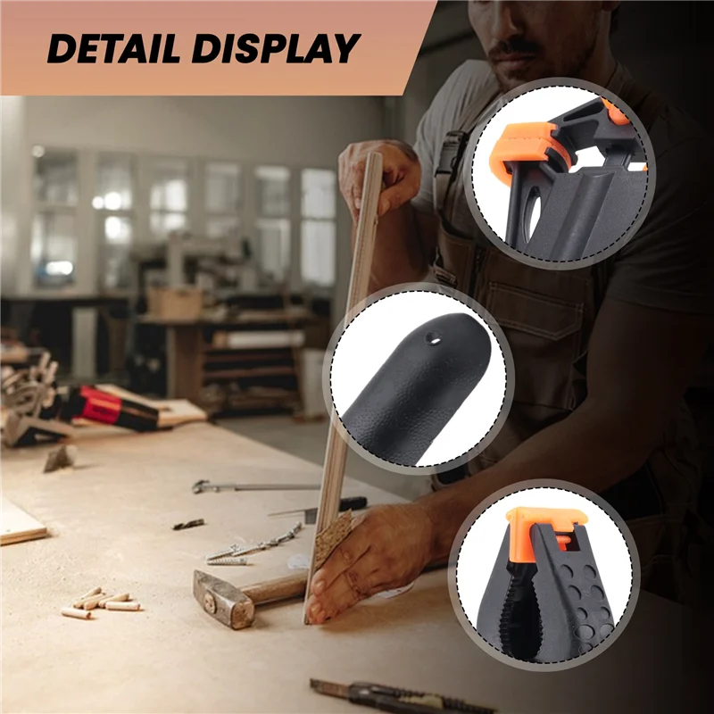 

【Fast Delivery】8 Pieces F-Clamps Clamp Kit, Quick Release Screw Clamps Clamps Clamp Set Clamps-One Hand DIY Hand Tool Kit