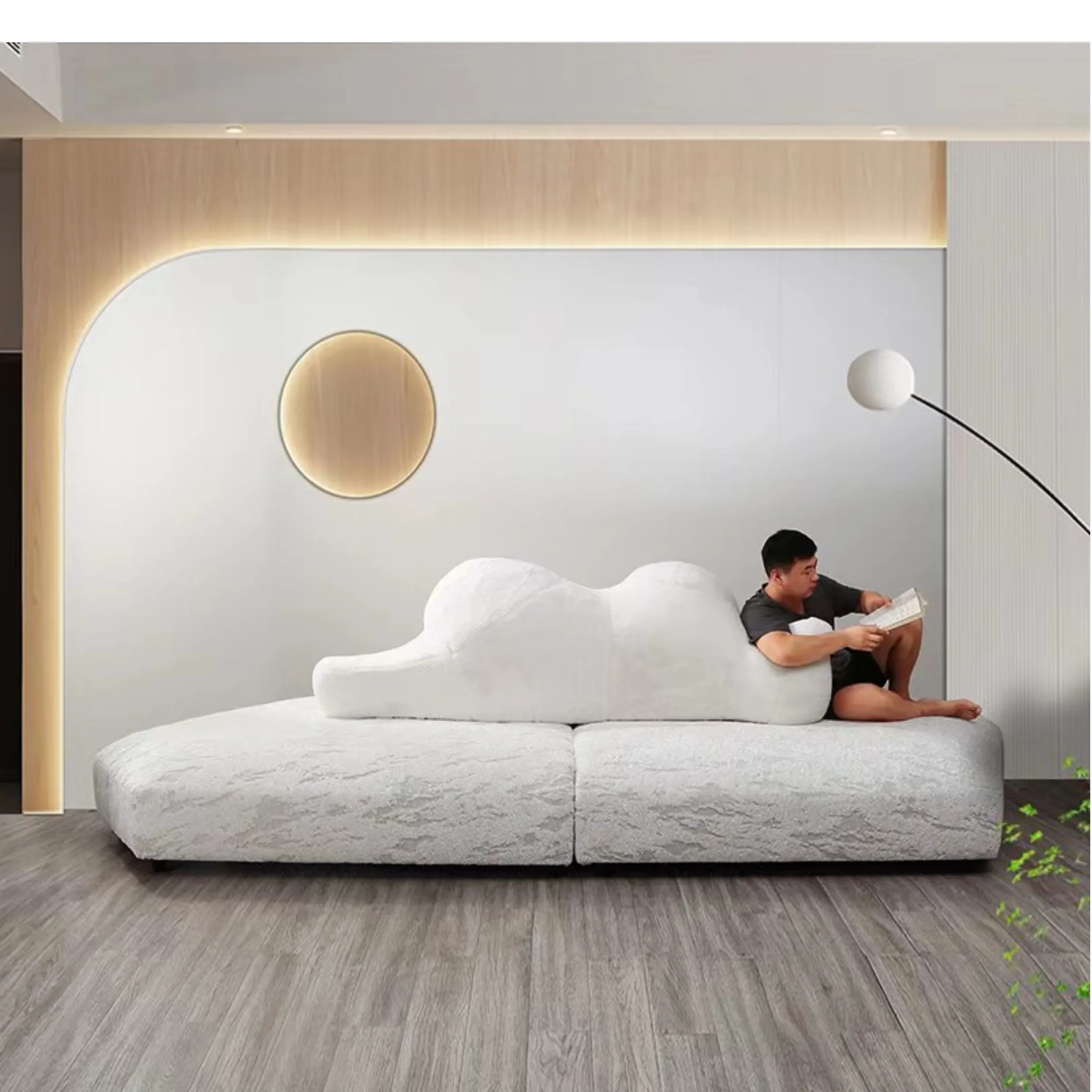 

Minimalist two-way special-shaped large flat model room big bear shape sofa