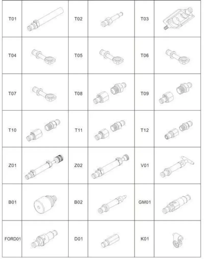 Car Engine Fuel System Tester With Flow Meter EFI2100 Fuel Pressure Test Flow Auto Repair Tool view 5