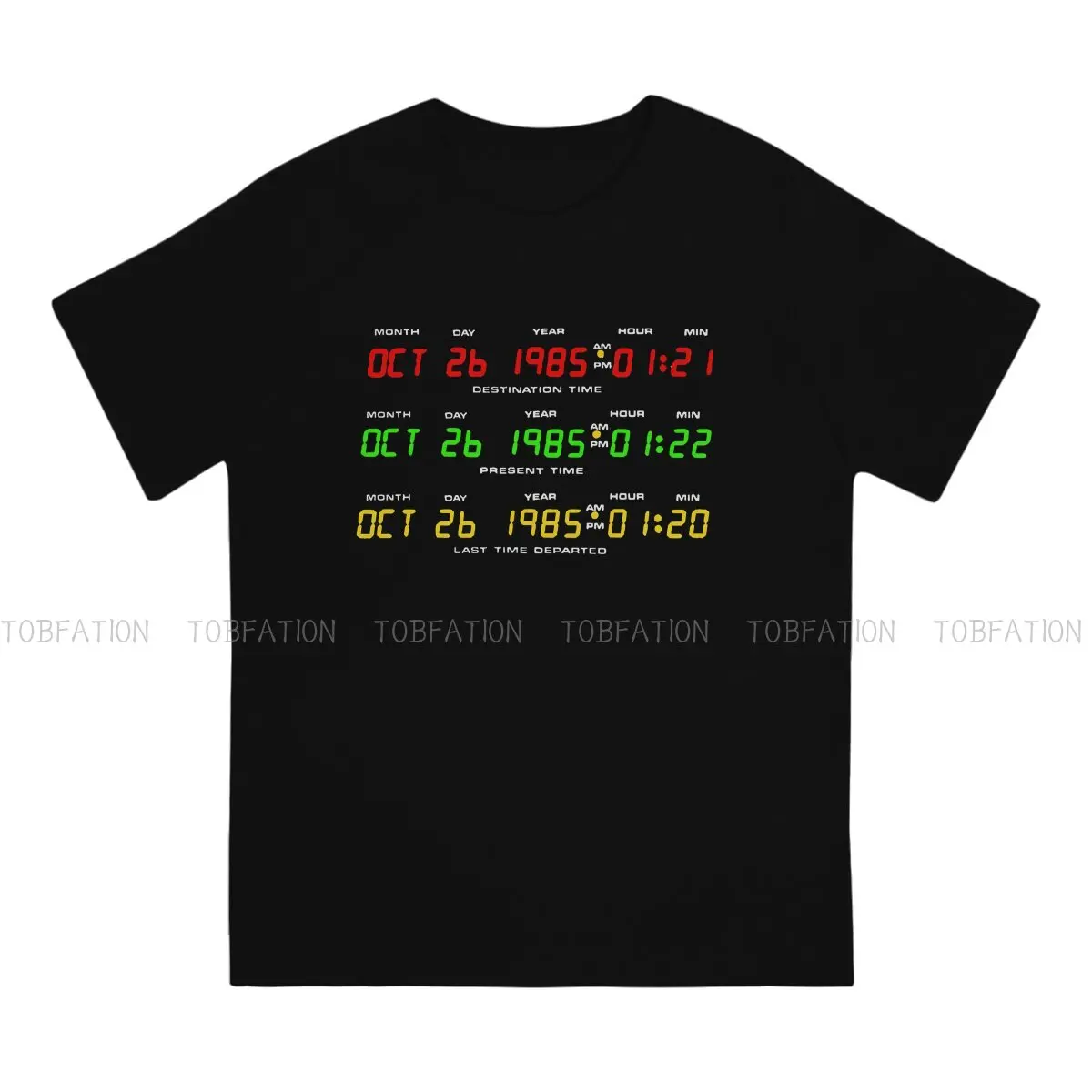 Movie Back To The Future Time Circuits Essential T Shirt Graphic Men\'s Tees Summer Cotton Clothing Harajuku Crewneck TShirt