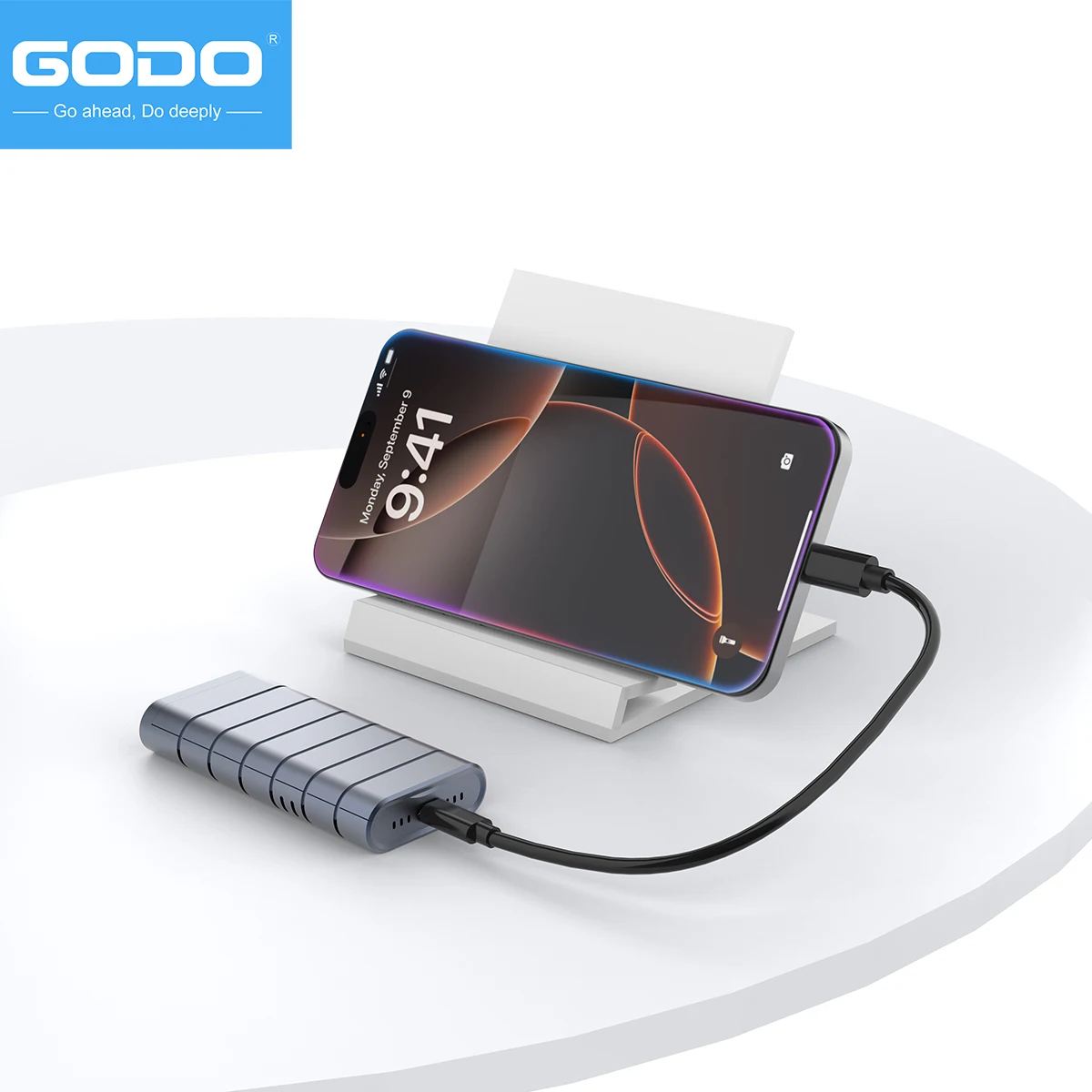 GODO 40Gbps USB 4.0 M.2 NVMe boîtier SSD M2 vers type-c 4.0 boîtier de disque SSD Compatible avec Thunderbolt 4/3 USB 3.2/3.1/3