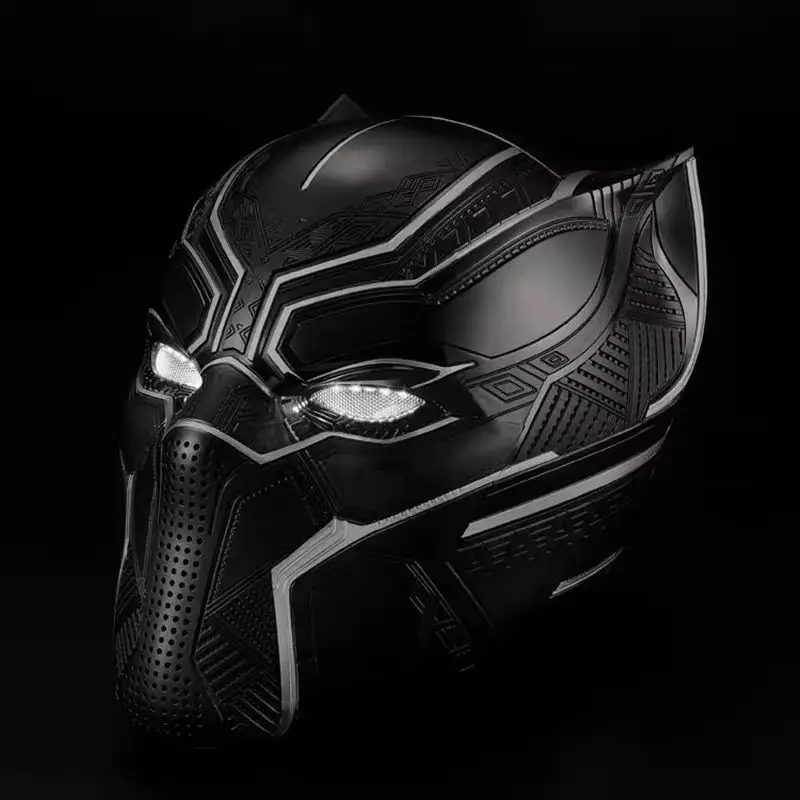 Black Panther Tragbarer Helm Cosplay Kostüm Maske The Avengers Wakanda Forever Superheldenkollektion Ornament für Partys