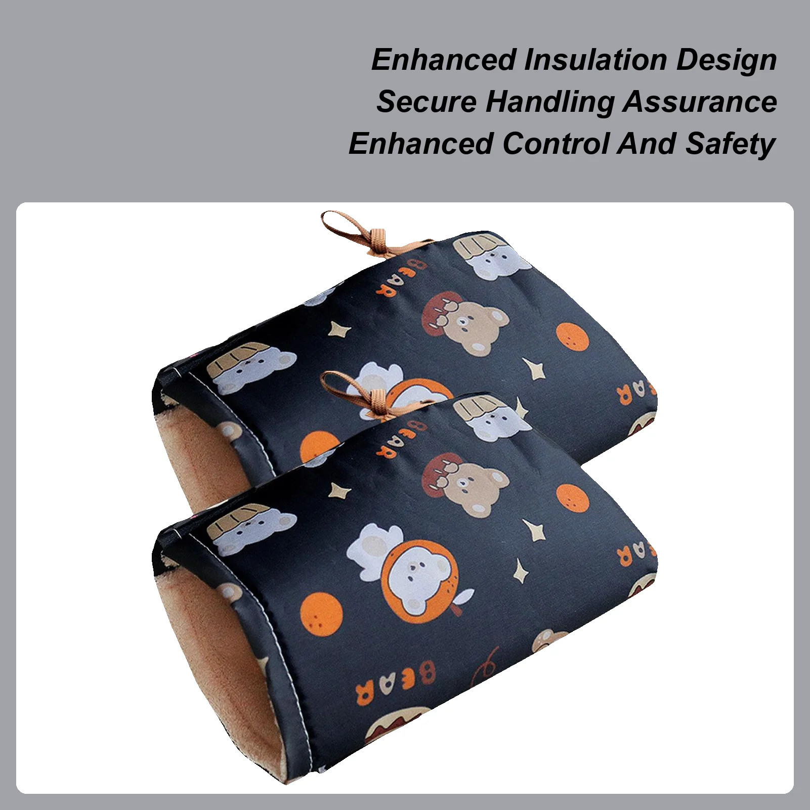 

Handlebar Gloves For Men Windproof Gloves Handlebar Thermal Mitt For Winter Riding Cycling Motorcycle Scooter Biking Bicycles