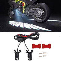 2PCS Motorcycle LED Chassis Light RGB Flash Strobe Lamp Motorbike Decoration Atmosphere Light Universal 12V Motorcycle Light