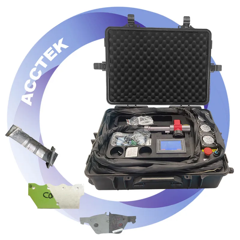 200w Portable Pulse Laser Cleaning Machine Removal Paint Oil Handheld Pulse Laser Cleaning Machine for Graffiti on Brick