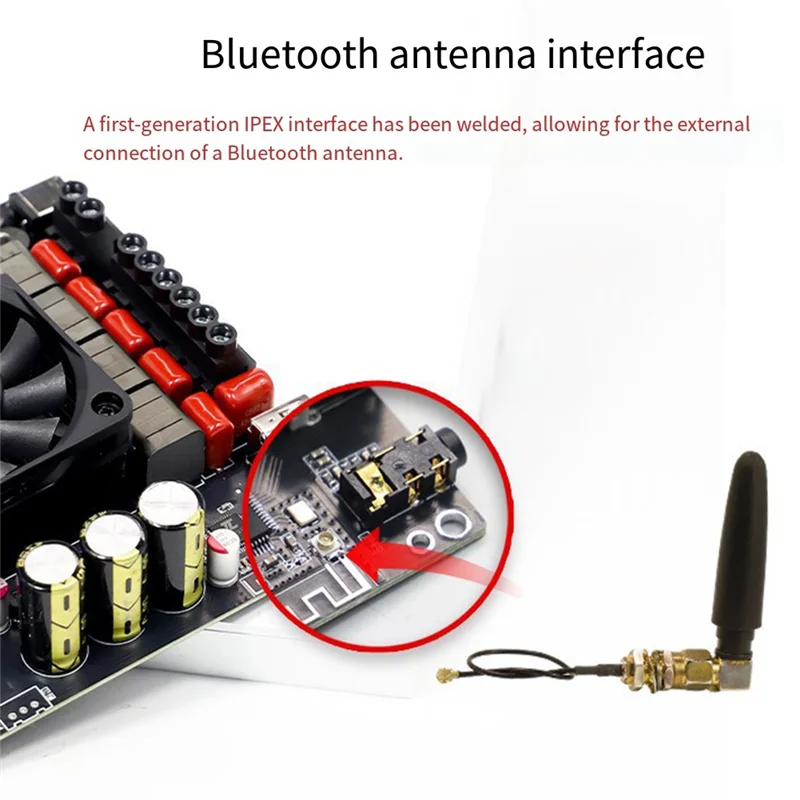 A96T HT21MAX Digital Amplifier Board 2.1 Channel 200Wx2+ 400W Subwoofer Amplification Via Bluetooth TPA3223 Chipset