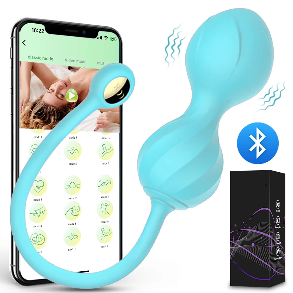 APP Bluetooth Control Kegel Ball Vaginal Sex Toys for Women Smart Geisha Simulator Vagina Ben Wa Ball Tightening Exerciser Adult