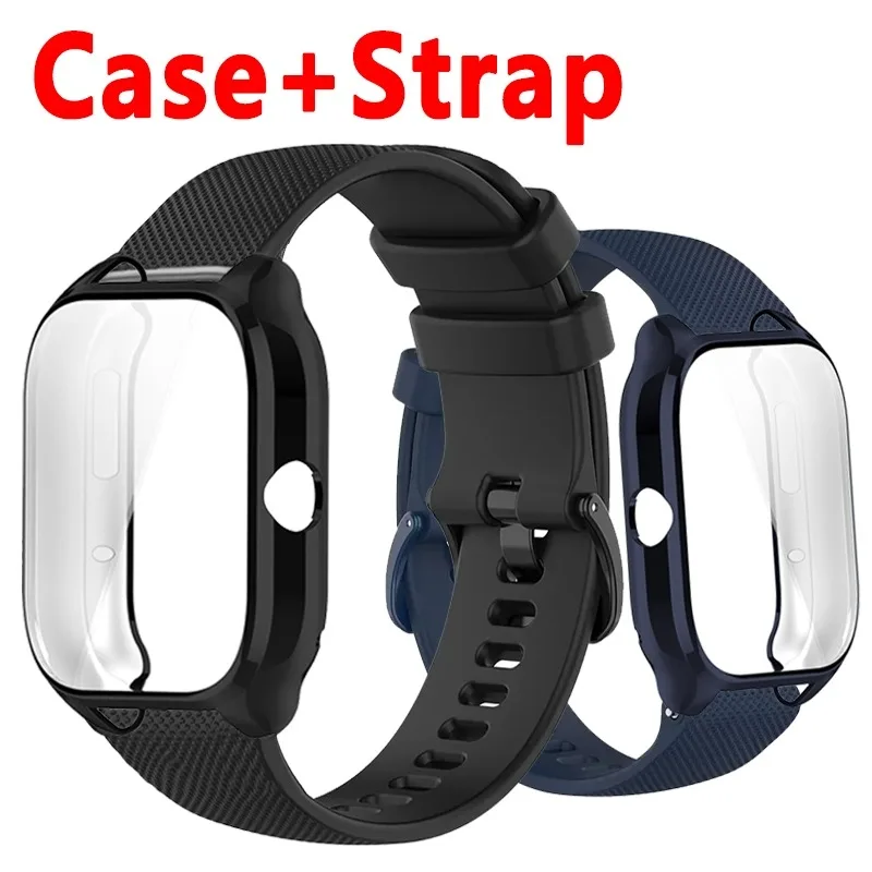 Case + Strap for Amazfit GTS4 Mini Smart Watch Watchband Soft Silicone Strap Bracelet for Huami Amazfit GTS 4 Mini Sports Band s