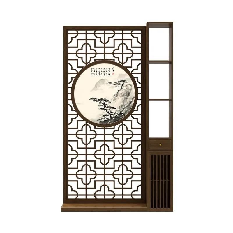 New Chinese screen cabinet entry partition simple modern entrance entrance