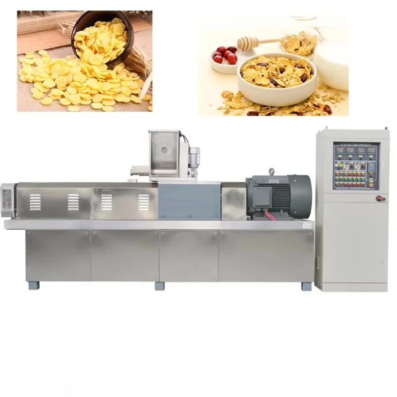 Corn Flake Corn Chip Extruder Manufacture Machine Automatic Breakfast Cereal Cornflake Make Machine