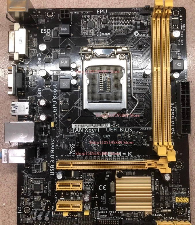 

Контакты LGA1150 для материнской платы настольного компьютера ASUS H81M-K