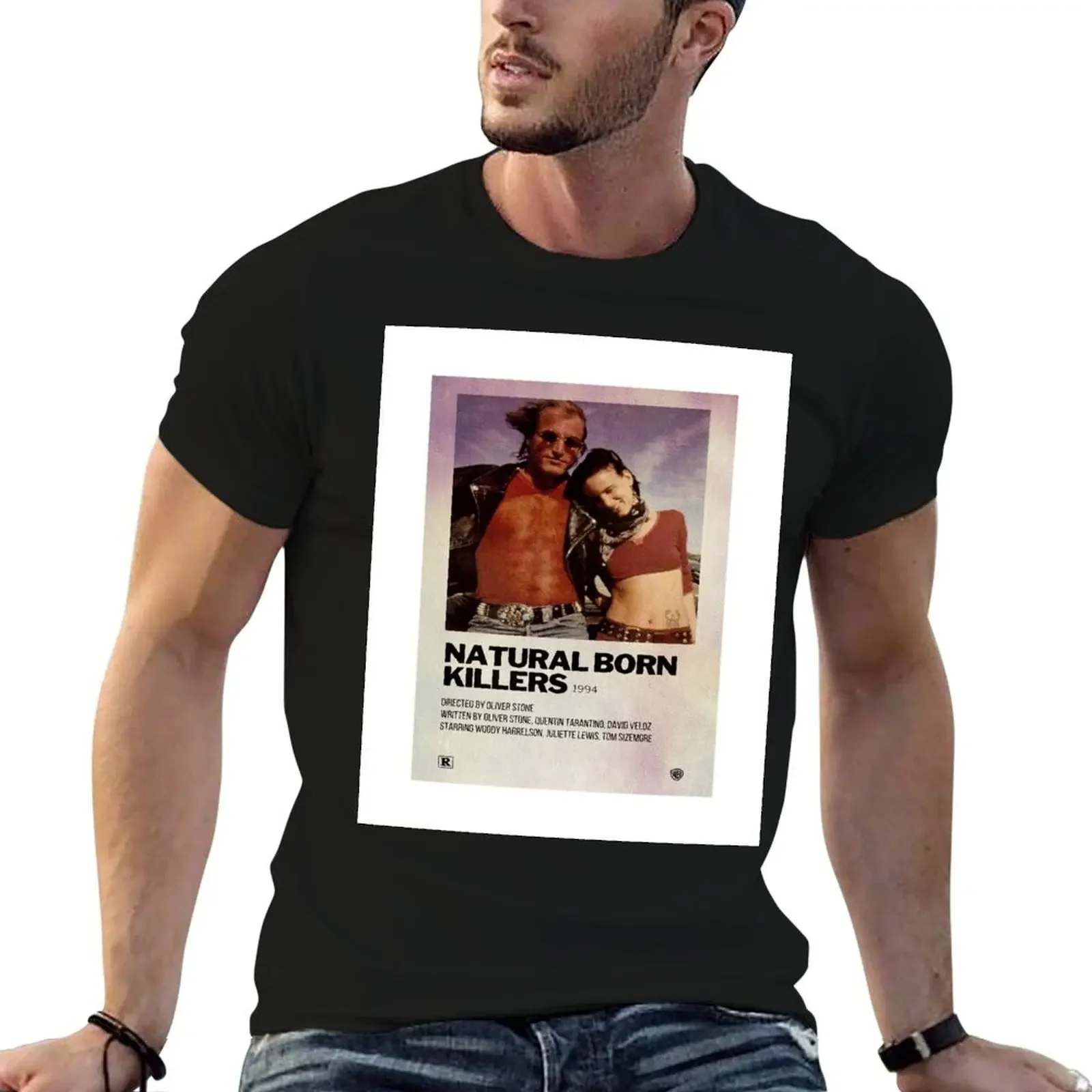 Natural Born Killers Poster T-Shirt cute clothes for a boy mens fashion