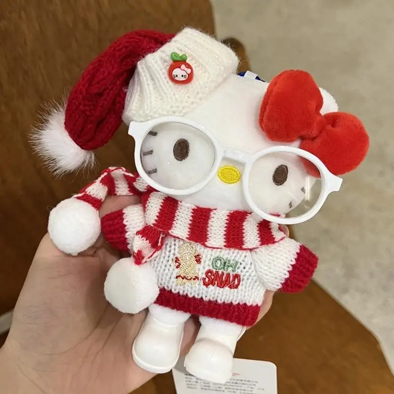 クリスマスシリーズ ハローキティ ぬいぐるみキーホルダー お祭りムード ファッションドレスアップ カップルぬいぐるみ人形 バッグ飾り ぬいぐるみおもちゃ ギフト