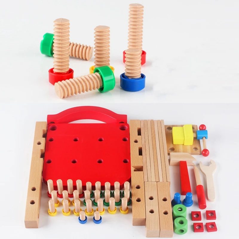 Multifunction Screw Nut Disassembling Combined Toy Building Blocks DIY Chair Model Assembled Toys Children Kids Toy