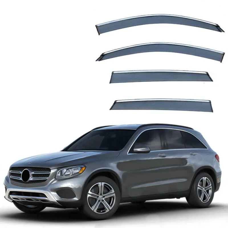 

Window Visor Side Window Deflector Car Rain Guard Awnings & Shelters For Mercedes-Benz GLC Class 2015 2016 20107 2018 2019 -2021