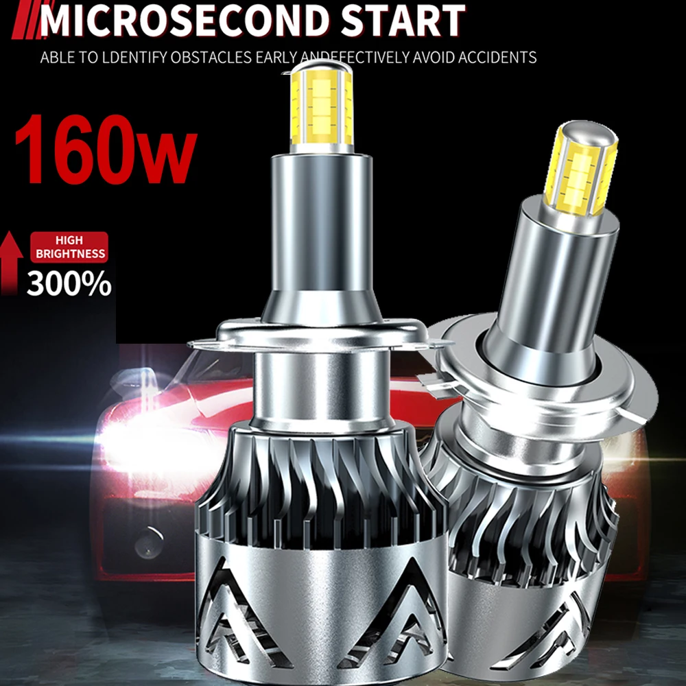 

1pc 360 degree LED Lamp H7 Canbus Car LED Headlight H1 H11 6500K H8 H9 9005 Headlamp HB3 9006 HB4 Bulb CSP 3570 Lights Fog Turbo