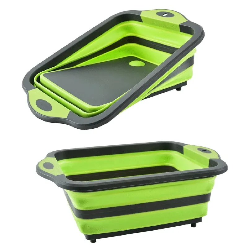 

Travel Picnic Multifunctional Cutting Board Portable Folding Dual-purpos Vegetable Basin Integrated Outdoor