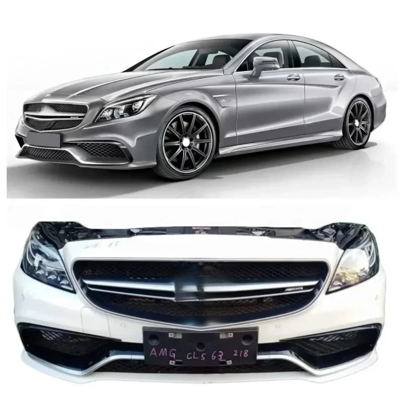 

For CLS 63 W218 Enhanced Styling Body Kit Includes Front Rear Bumper Hood Headlight Grille Front Lip Fenders
