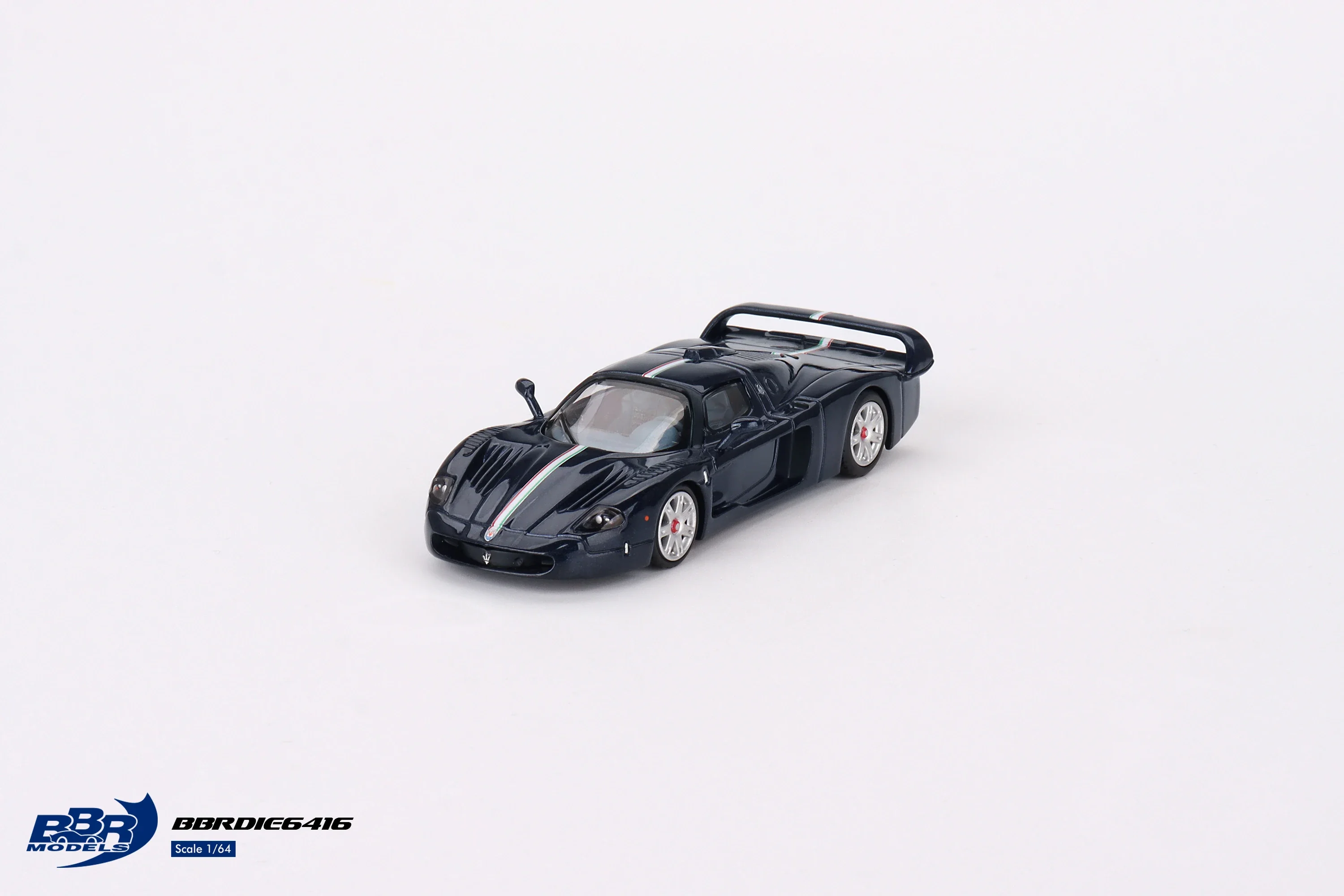 BBR 1:64 MC12 Stradale Blue Metallic w/ Stripe Model Car