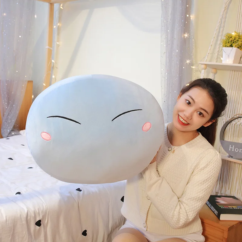 Kawaii 2d Genshin Impact Slime Pillow About Me Reincarnated As Rimuru Dumpling Doll Doll Soft Pillow Birthday Gift