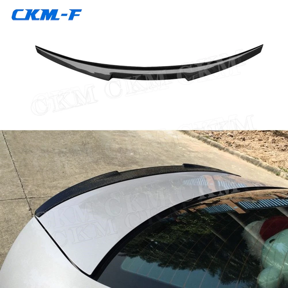 

Carbon Fiber Car Rear Trunk Spoiler FRP Unpainted Lip Wings Cover for Audi A3 Sline S3 Sedan M4 Style 2013-2018 Auto Car Racing