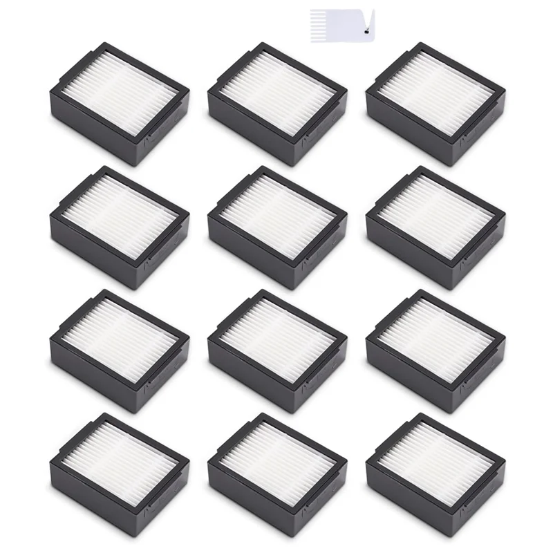 12 HEPA-vervangingsfilters voor E5 E5154 E6 I7 I7+ I7156 I1 I3 I4 I8 (niet voor Combo J7+), filter HEPA