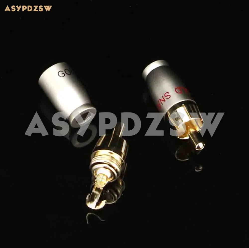 2 PCS SNAKE Gold plating Silver grey 5mm Audio/video lotus plug AV MINI RCA plug
