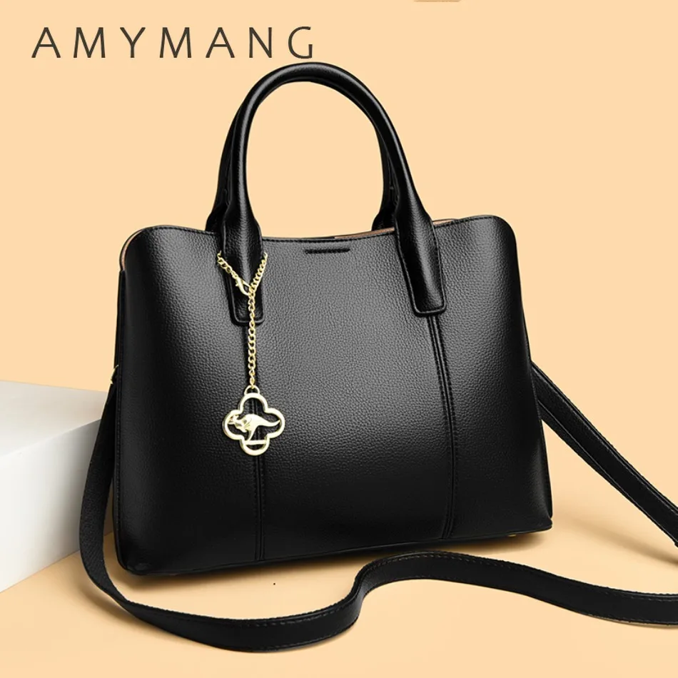 

Brand Luxury Soft Pu Leather Croosbody Bags for Women Designer Female 3 Levels Top-Handle Bags Commuting Shoulder Tote Sac 2025